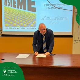 Il DG di ATS Bergamo Massimo Giupponi firma il Protocollo 2025-2027